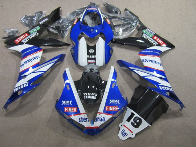 Blu Bianco Volvo Sterilgarda 19 Carene Yamaha R1 2004-2006 Blu Bianco Volvo Sterilgarda 19 Carene Yamaha R1 2004-2006