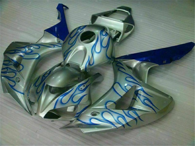 Blu Fiamma Argento Carene Honda CBR 1000 RR 2006-2007 Blu Fiamma Argento Carene Honda CBR 1000 RR 2006-2007