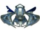 Blu Fiamma Argento Carene Honda CBR 1000 RR 2006-2007 Blu Fiamma Argento Carene Honda CBR 1000 RR 2006-2007