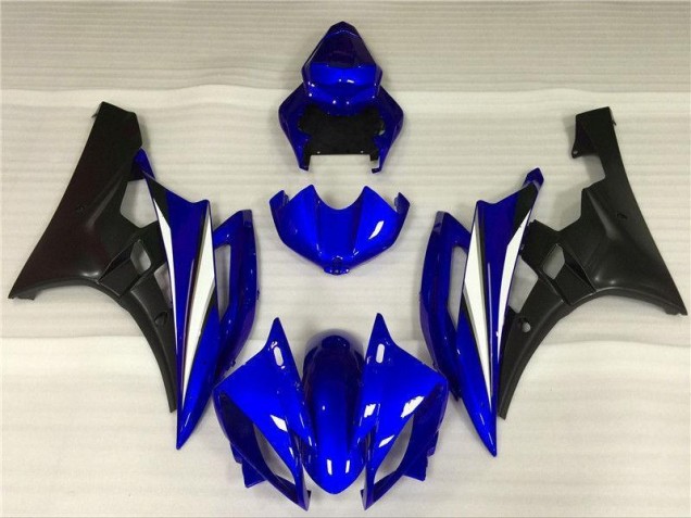 Blu Nero ABS Plastica & Carena Yamaha R6 2006-2007 Blu Nero ABS Plastica & Carena Yamaha R6 2006-2007