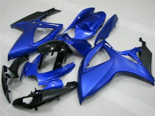 Blu Nero ABS Plastica & Carenatura Suzuki GSXR 600 / 750 K6 2006-2007 Blu Nero ABS Plastica & Carenatura Suzuki GSXR 600 / 750 K6 2006-2007