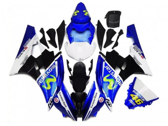 Blu Nero Bianco Carene Yamaha R6 2006-2007 Blu Nero Bianco Carene Yamaha R6 2006-2007