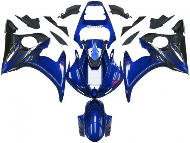 Blu Nero Carene & Plastica Yamaha R6 2003-2005 Blu Nero Carene & Plastica Yamaha R6 2003-2005