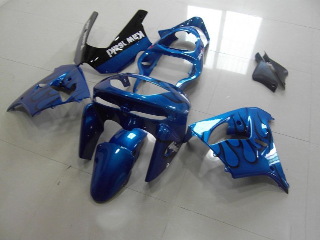 Blu Nero Fiamma Carene Kawasaki ZX9R 1998-1999 Blu Nero Fiamma Carene Kawasaki ZX9R 1998-1999