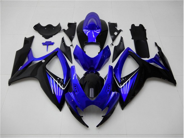 Blu Nero Kits Carenatura Completa Suzuki GSXR 600 / 750 K6 2006-2007 Blu Nero Kits Carenatura Completa Suzuki GSXR 600 / 750 K6 2006-2007