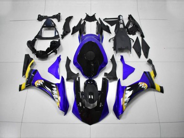 Blu Nero Kits Carenatura Iniezione Yamaha R1 2015-2019