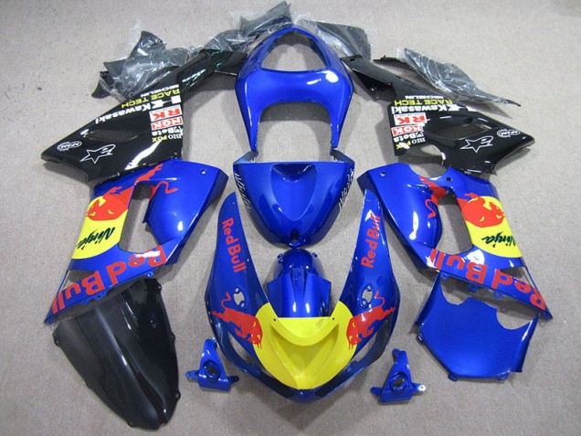 Blu Red Bull Ninja Carene Kawasaki ZX6R 2005-2006 Blu Red Bull Ninja Carene Kawasaki ZX6R 2005-2006