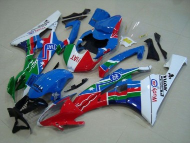 Blu Rosso Bianco Verde Carene Yamaha R6 2006-2007