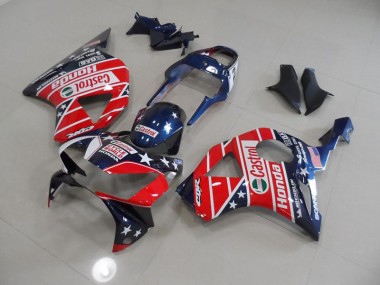 Blu Rosso Cycle World Castrol Carene Honda CBR 900 RR 954 2002-2003