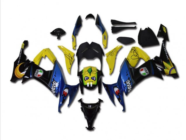 Blu Squalo Carene Kawasaki ZX10R 2008-2010 Blu Squalo Carene Kawasaki ZX10R 2008-2010