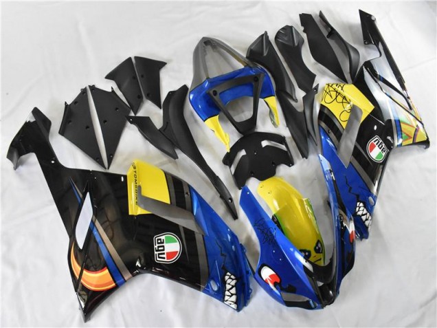 Blu Squalo Carene Kawasaki ZX6R 2007-2008 Blu Squalo Carene Kawasaki ZX6R 2007-2008