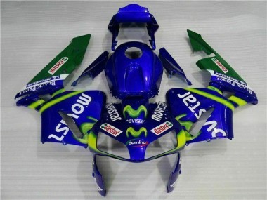 Blu Verde Movistar Castrol Carene Honda CBR 600 RR 2003-2004