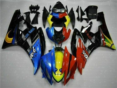 Giallo Blu Rosso Carene Yamaha R6 2006-2007