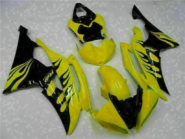 Giallo Nero ABS Kits Carena Yamaha R6 2008-2016 Giallo Nero ABS Kits Carena Yamaha R6 2008-2016
