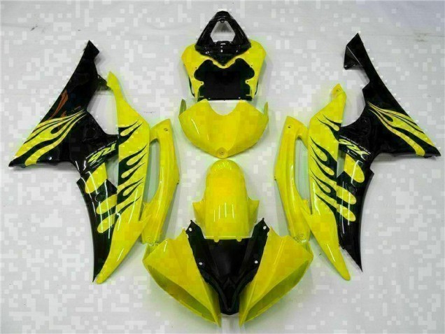 Giallo Nero ABS Kits Carena Yamaha R6 2008-2016 Giallo Nero ABS Kits Carena Yamaha R6 2008-2016