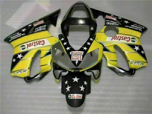 Giallo Nero Castrol Cycle World Carene Honda CBR 600 F4i 2001-2003 Giallo Nero Castrol Cycle World Carene Honda CBR 600 F4i 2001-2003