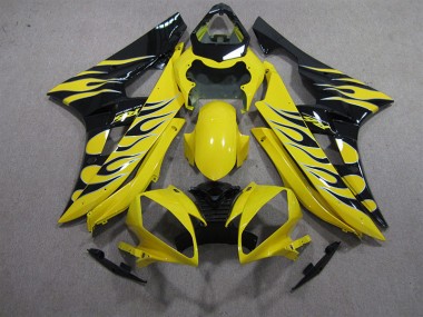 Giallo Nero Fiamma Carene Yamaha R6 2006-2007