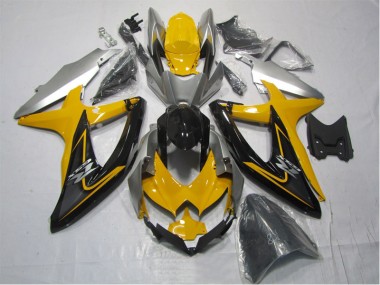 Giallo Nero Kits Carene Suzuki GSXR 1000 K7 2007-2008