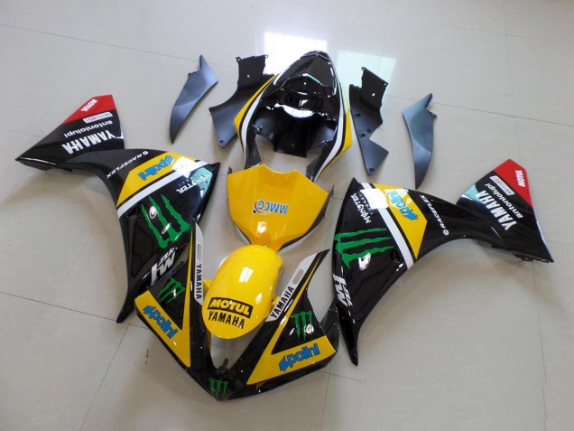 Giallo Nero Monster Kits Carenatura Completa Yamaha R1 2012-2014 Giallo Nero Monster Kits Carenatura Completa Yamaha R1 2012-2014