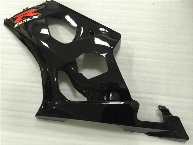 Lucido Nero ABS Plastica & Carena Suzuki GSXR 1000 K3 2003-2004
