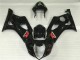 Lucido Nero ABS Plastica & Carena Suzuki GSXR 1000 K3 2003-2004