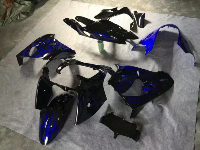 Lucido Nero Blu Fiamma Carene Kawasaki ZX9R 2000-2001 Lucido Nero Blu Fiamma Carene Kawasaki ZX9R 2000-2001
