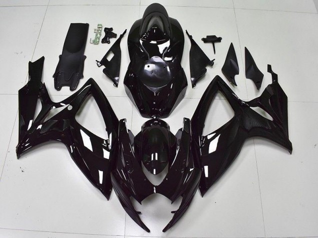 Lucido Nero Carene Suzuki GSXR 600 / 750 K6 2006-2007 Lucido Nero Carene Suzuki GSXR 600 / 750 K6 2006-2007