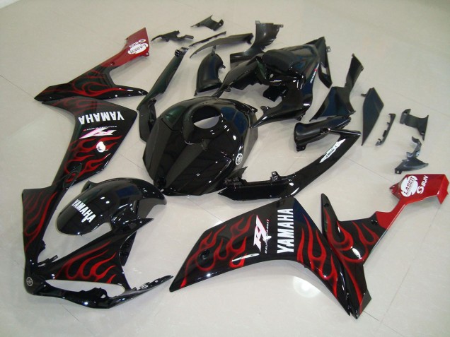 Lucido Nero Fiamma Carene Yamaha R1 2007-2008 Lucido Nero Fiamma Carene Yamaha R1 2007-2008