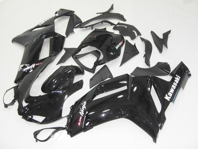 Lucido Nero Kits Carenatura Completa Kawasaki ZX6R 2007-2008 Lucido Nero Kits Carenatura Completa Kawasaki ZX6R 2007-2008