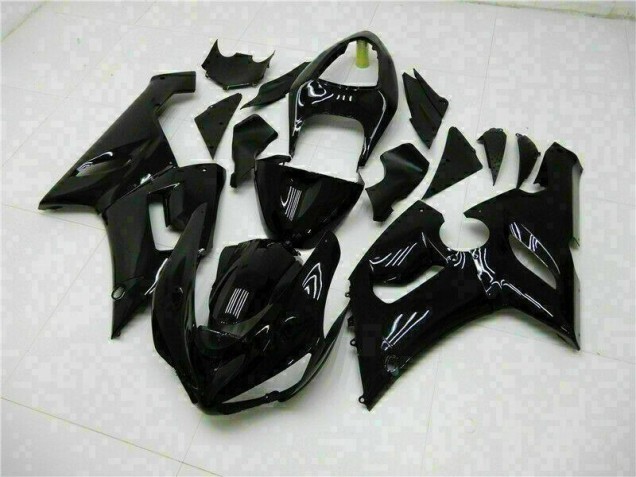 Lucido Nero Kits Carene & Plastica Kawasaki ZX6R 2005-2006 Lucido Nero Kits Carene & Plastica Kawasaki ZX6R 2005-2006