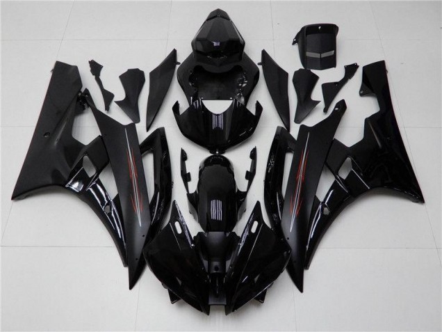 Lucido Nero Opaco Carene Yamaha R6 2006-2007 Lucido Nero Opaco Carene Yamaha R6 2006-2007