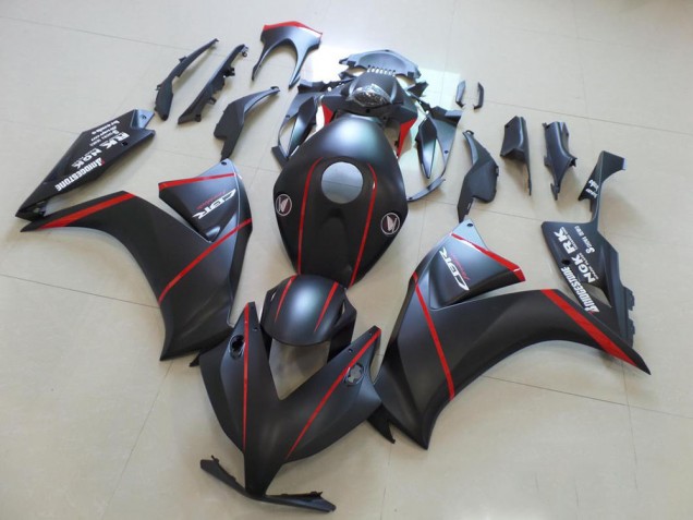 Matte Bladk con Rosso Banda Carene Honda CBR 1000 RR 2012-2016 Matte Bladk con Rosso Banda Carene Honda CBR 1000 RR 2012-2016