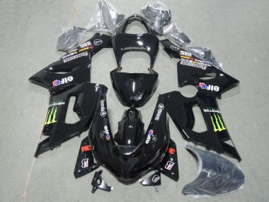 Nero 3M Touch4 Monster Kit Carenatura Completa Kawasaki ZX6R 2005-2006