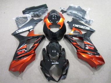Nero Arancia ABS Plastica & Carenatura Suzuki GSXR 1000 K7 2007-2008