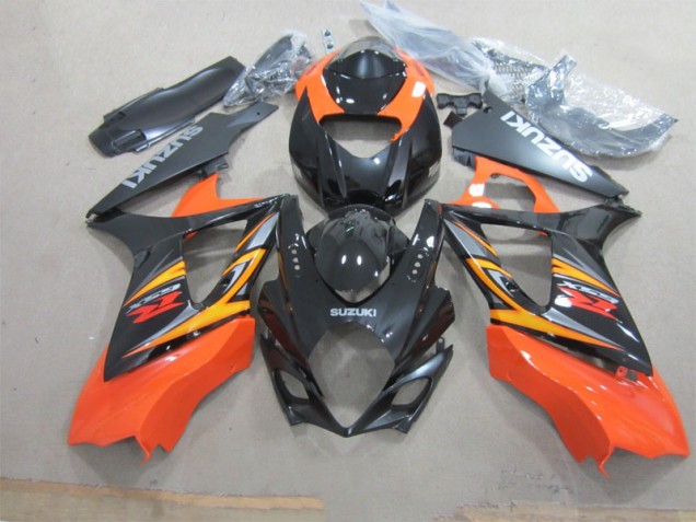 Nero Arancia ABS Plastica Suzuki GSXR 1000 K7 2007-2008 Nero Arancia ABS Plastica Suzuki GSXR 1000 K7 2007-2008