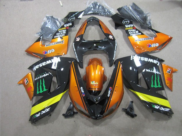 Nero Arancia Monster Carene Kawasaki ZX10R 2006-2007 Nero Arancia Monster Carene Kawasaki ZX10R 2006-2007