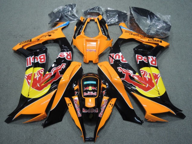 Nero Arancia Red Bull Carene Kawasaki ZX10R 2011-2015 Nero Arancia Red Bull Carene Kawasaki ZX10R 2011-2015