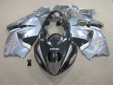 Nero Argento Carene Suzuki GSXR 1300 Hayabusa 1996-2007