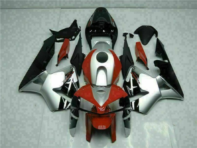 Nero Argento Rosso Carene Honda CBR 600 RR 2005-2006 Nero Argento Rosso Carene Honda CBR 600 RR 2005-2006