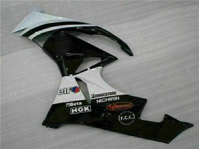 Nero Bianco 3M Touch4 Kits Carenatura Iniezione Kawasaki ZX6R 2009-2012 Nero Bianco 3M Touch4 Kits Carenatura Iniezione Kawasaki ZX6R 2009-2012