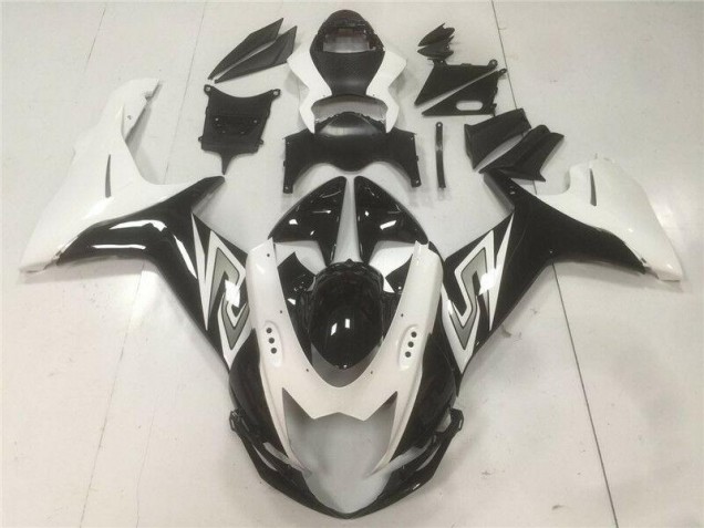 Nero Bianco ABS Plastica & Carena Suzuki GSXR 600 / 750 K11 2011-2024 Nero Bianco ABS Plastica & Carena Suzuki GSXR 600 / 750 K11 2011-2024
