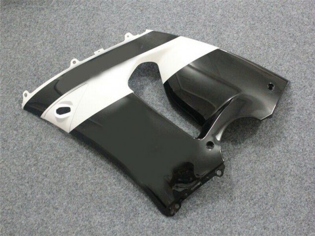Nero Bianco ABS Plastica Kawasaki ZX6R 2005-2006 Nero Bianco ABS Plastica Kawasaki ZX6R 2005-2006