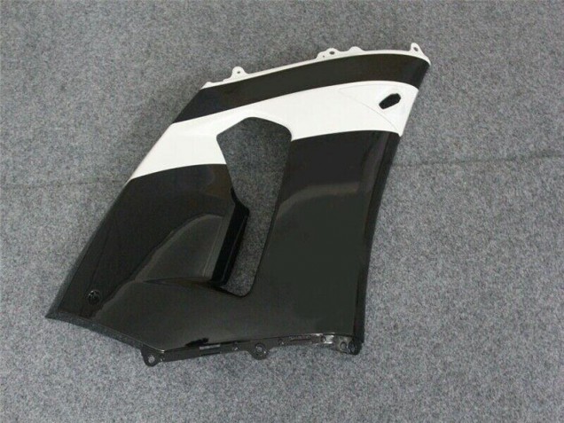 Nero Bianco ABS Plastica Kawasaki ZX6R 2005-2006 Nero Bianco ABS Plastica Kawasaki ZX6R 2005-2006
