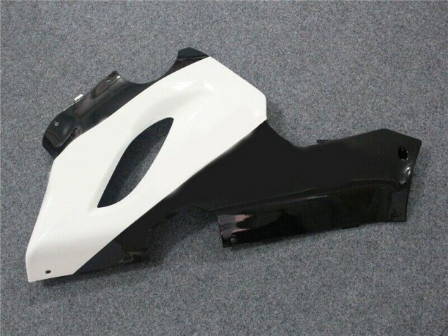 Nero Bianco ABS Plastica Kawasaki ZX6R 2005-2006 Nero Bianco ABS Plastica Kawasaki ZX6R 2005-2006
