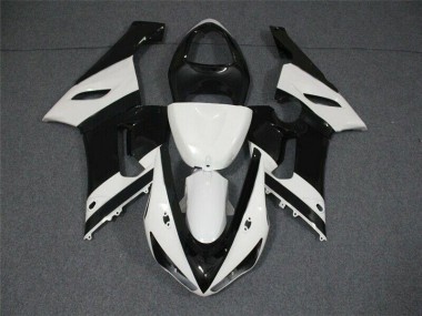 Nero Bianco ABS Plastica Kawasaki ZX6R 2005-2006