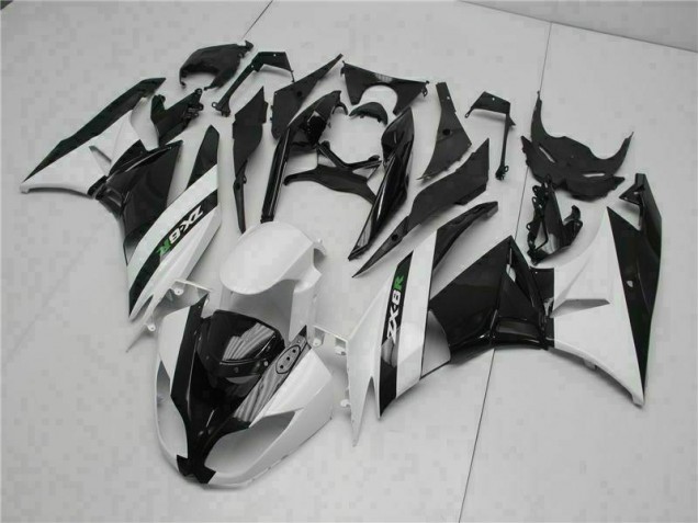 Nero Bianco Carene Kawasaki ZX6R 2009-2012 Nero Bianco Carene Kawasaki ZX6R 2009-2012