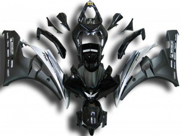 Nero Bianco Carene & Plastica Yamaha R6 2006-2007 Nero Bianco Carene & Plastica Yamaha R6 2006-2007