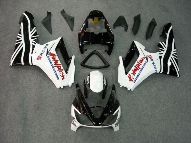 Nero Bianco Carene Triumph Daytona 675 Triple 2006-2008 Nero Bianco Carene Triumph Daytona 675 Triple 2006-2008
