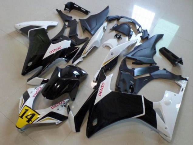 Nero Bianco Denso Rizoma 14 Carene Honda CBR 500 RR 2013-2015 Nero Bianco Denso Rizoma 14 Carene Honda CBR 500 RR 2013-2015