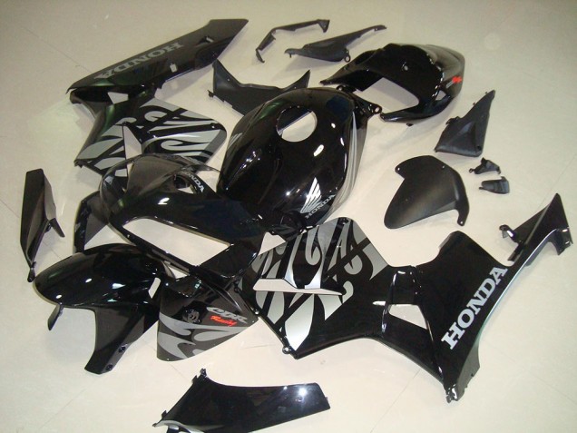Nero Bianco Fiamma Carene Honda CBR 600 RR 2005-2006 Nero Bianco Fiamma Carene Honda CBR 600 RR 2005-2006